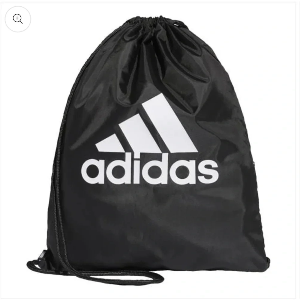 Adidas Tiro‎ gymsack cinch close backpack sack pack. Black and white.
